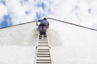 Peinture extérieure à la Porte du Der — façades et ravalement